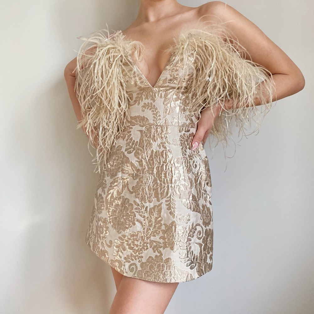Alice McCall feather party dress